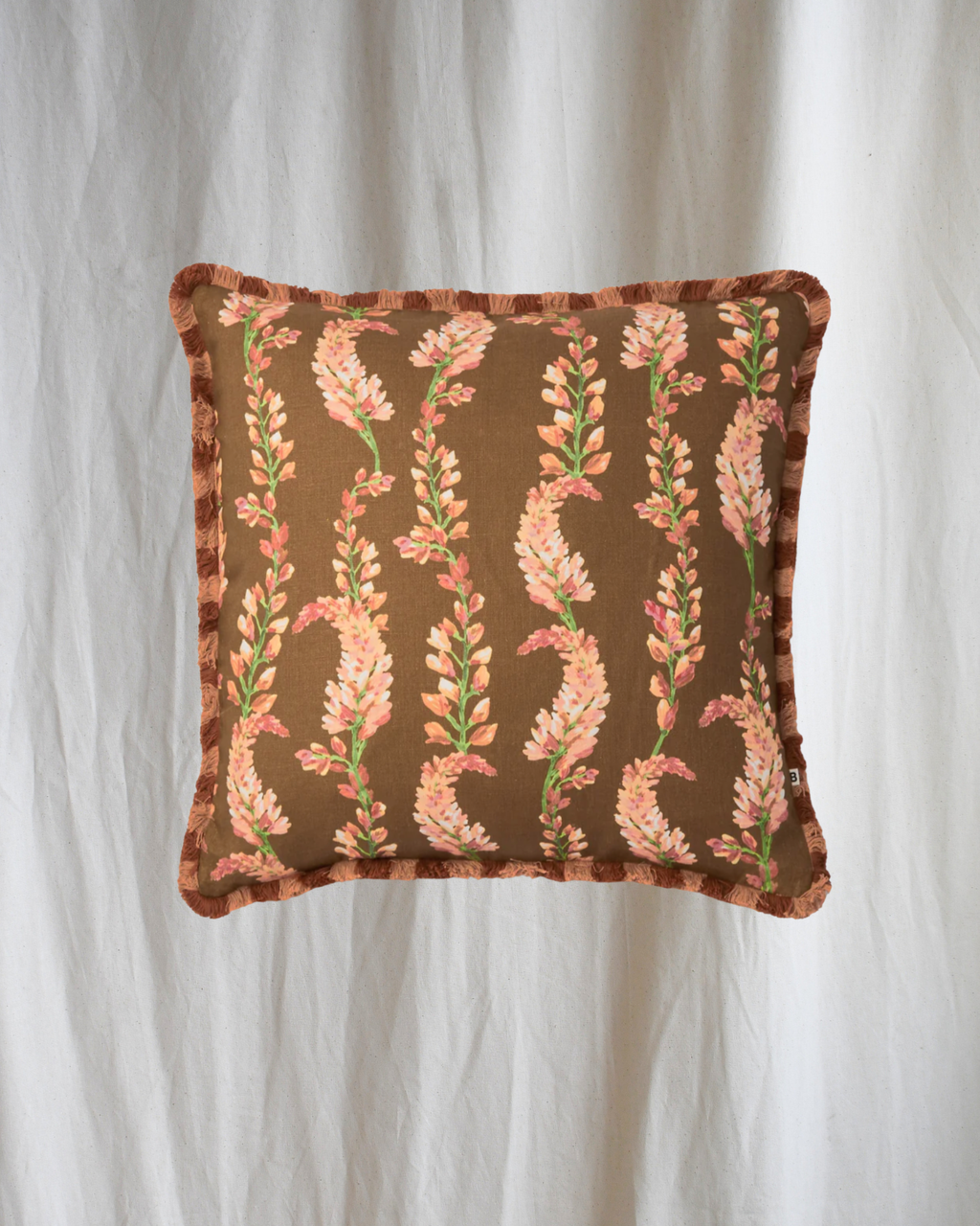 Penny Brown Linen Cushion Bonnie and Neil