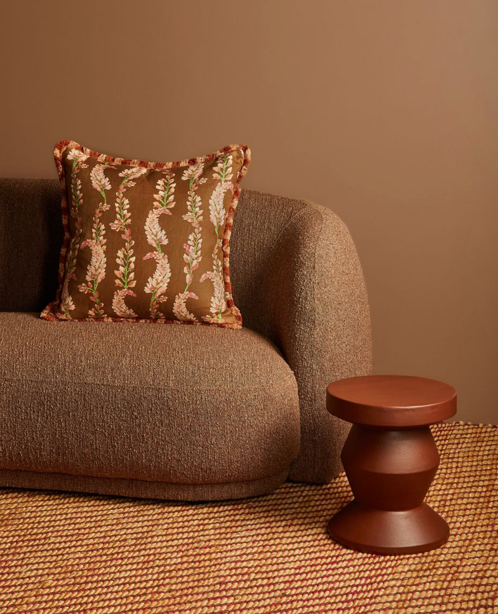 Penny Brown Linen Cushion Bonnie and Neil