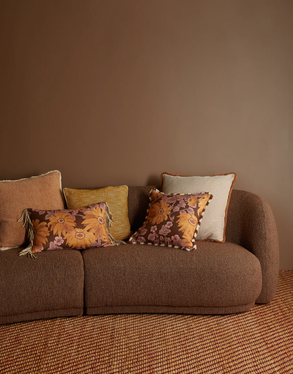 Marigold Amber Linen Cushion Rectangle Bonnie and Neil