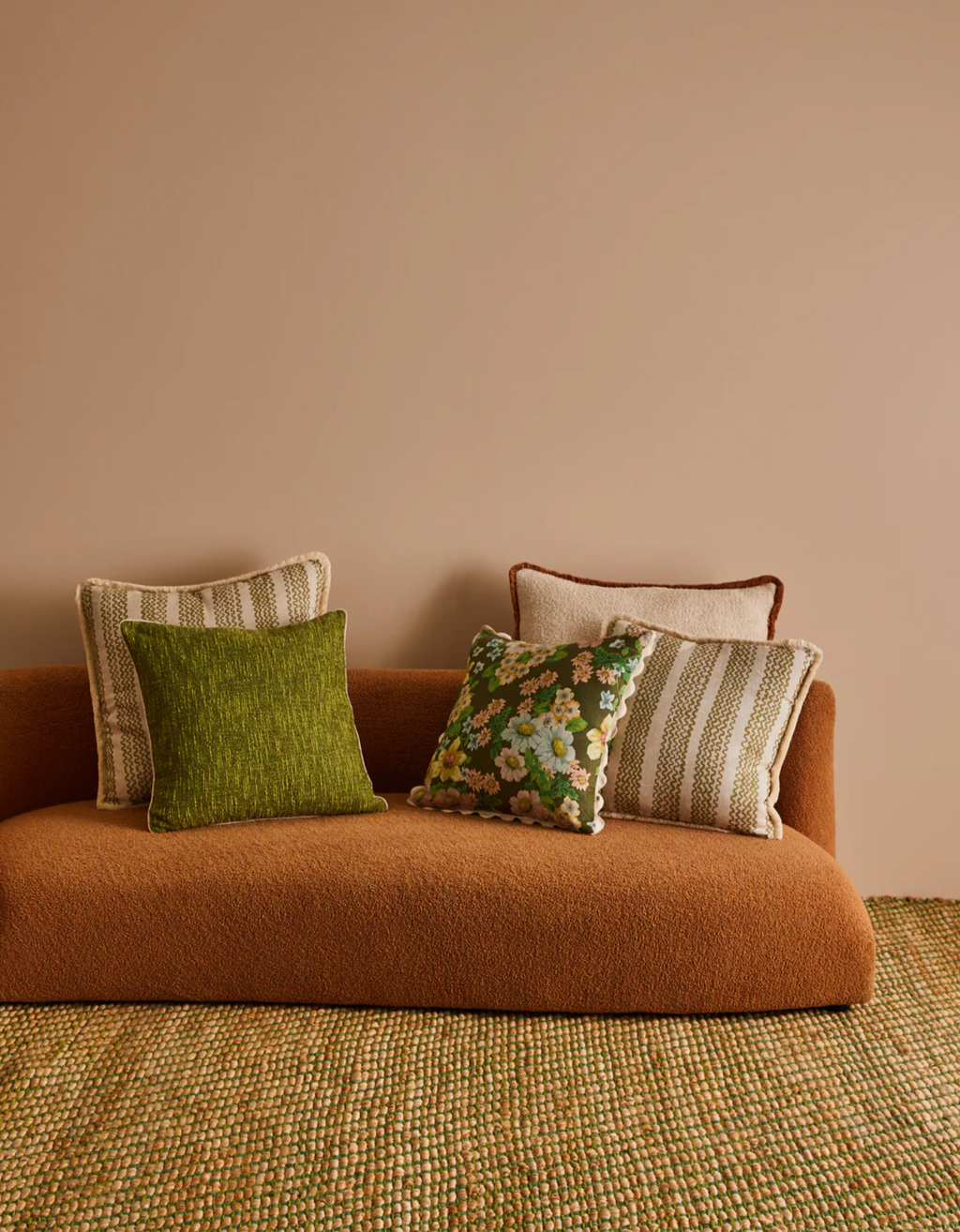 Buttercup Olive Linen Cushion