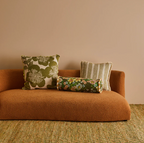 Buttercup Olive Linen Bolster Bonnie and Neil